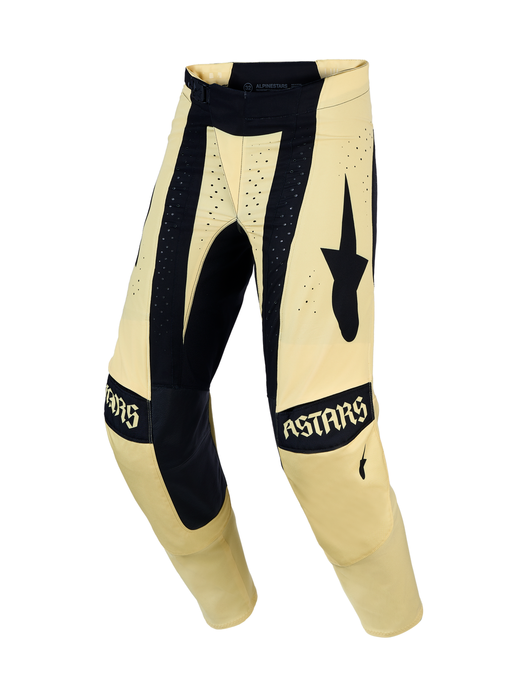 Pantalon Alpinestars Techstar Atrox réf 3721527-526 crème et noir face