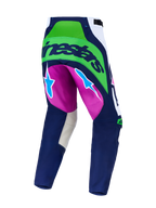 Pantalon Alpinestars Techstar Maven réf 3720427-2093 bleu vert fluo dos