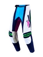 Pantalon Alpinestars Techstar Maven réf 3720427-2093 blanc et bleu face
