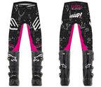 Pantalon enfant Bud Racing GP Air Contest noir magenta - face