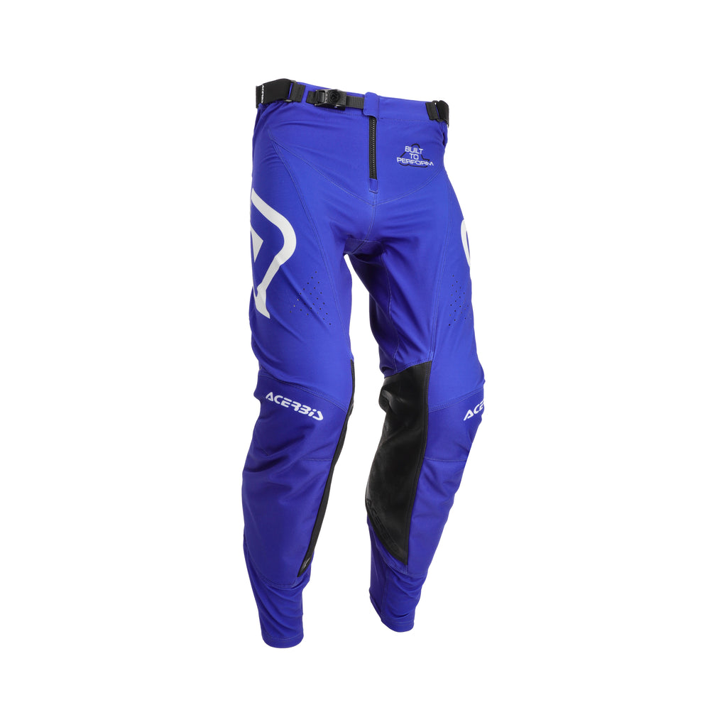 Pantalon Acerbis MX Track 2.0 bleu avio chiné, vue de face