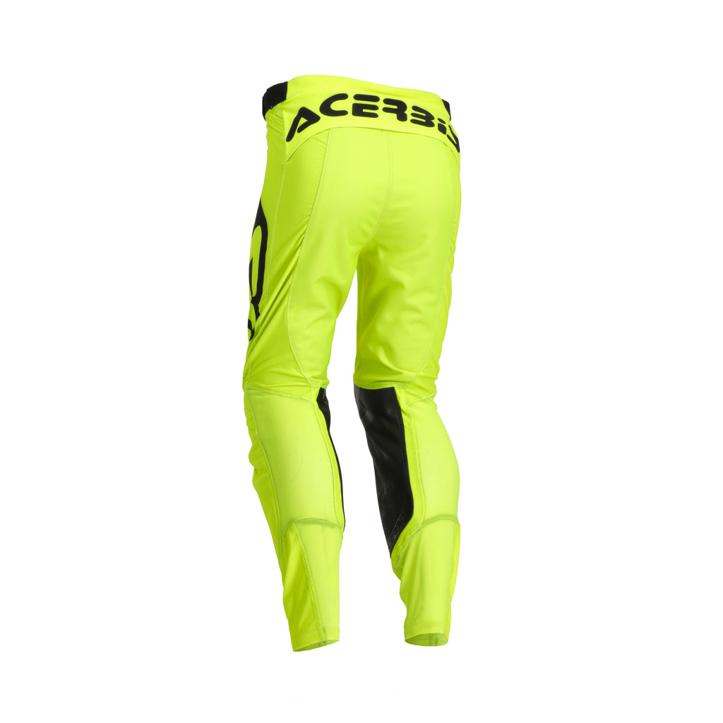 Pantalon Acerbis MX Track 2.0 jaune fluo, vue de dos