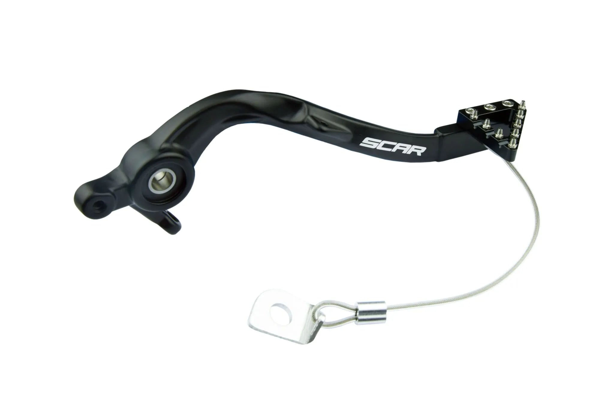 Pédale de frein arrière SCAR noir KTM Husqvarna GasGas aluminium renforcé enduro motocross
