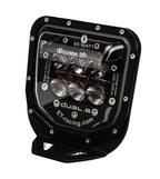 Plaque phare LED ET Racing Dual 6 noire Husqvarna TE FE 2024 à 2027 vue de trois quarts