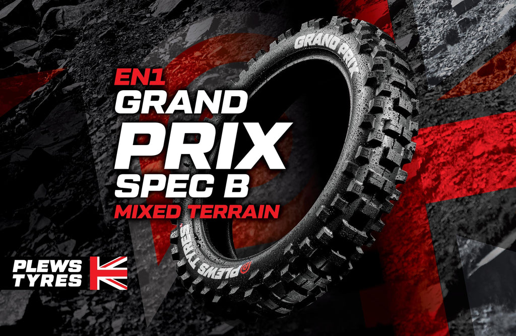 Pneu arriere Plews Tyres EN1 Grand Prix Spec B 2026 gomme Medium enduro