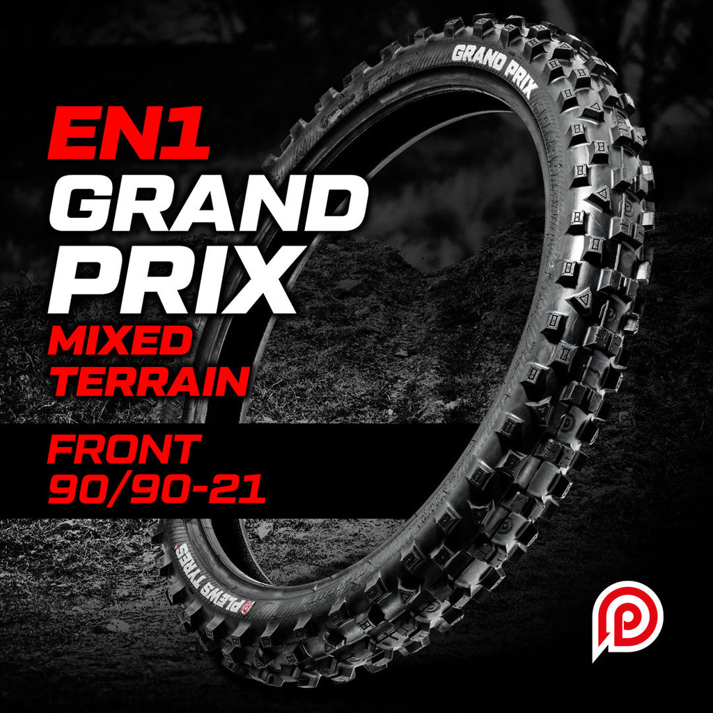 Pneu avant Plews Tyres EN1 Grand Prix Medium ECE 90/90-21 enduro