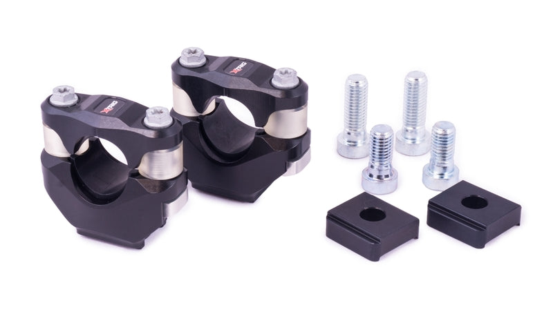 Pontets XTRIG PHDS 28.6mm pour té de fourche XTRIG avec système anti vibration pour enduro et motocross