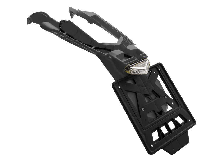 Porte-plaque LED Rtech Integra Racing noir R-PTLED0NR024 pour Husqvarna TE / FE 2024-2026 – vue d'ensemble