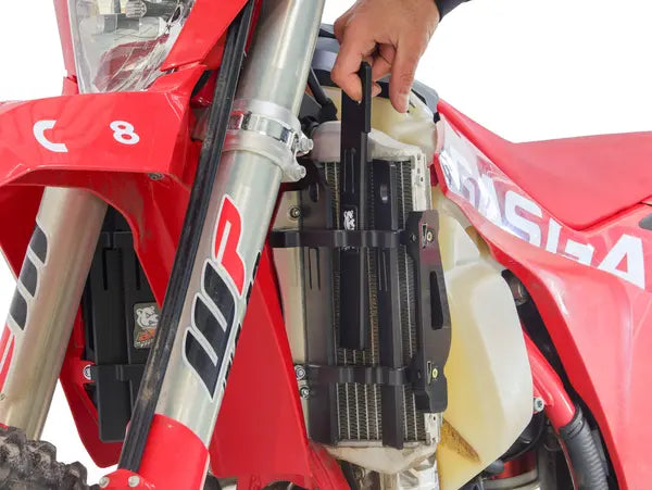 Protection de radiateur AXP Racing HDPE compatible KTM Husqvarna GasGas 2024 à 2027 pour enduro hard enduro motocross