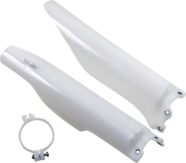 Protections de fourche UFO blanches pour Kawasaki KX 125, KX 250 et KX250F