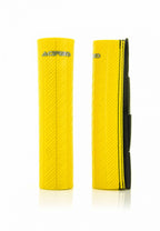 Protections de hauts de fourche Acerbis jaunes effet carbone