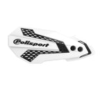 Protege-mains Polisport MX Flow blanc et noir moto cross enduro