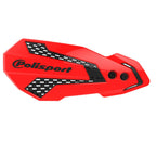 Protege-mains Polisport MX Flow rouge et noir moto cross enduro