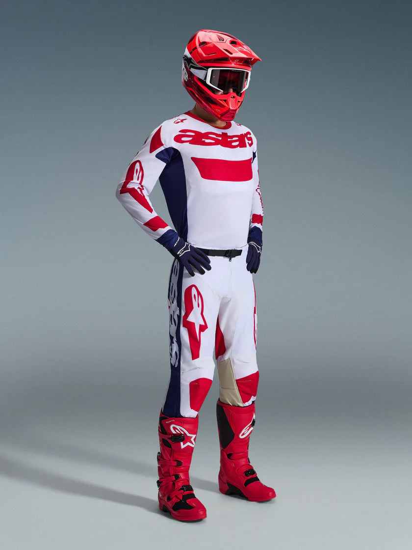 Tenue Cross Complete Racer Riway Rouge-Blanc ALPINESTARS