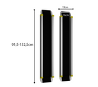 Rampe moto aluminium télescopique 92-152 cm utilisée pour charger une moto enduro dans un fourgon