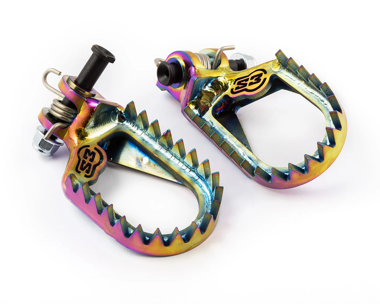 Repose-pieds Punk titane Sherco S3 Parts pour enduro et hard enduro avec grip extrême