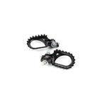Repose pieds trial S3 Hard Rock aluminium CNC haute adhérence cale pied trial beta sherco gasgas trrs vertigo de coté
