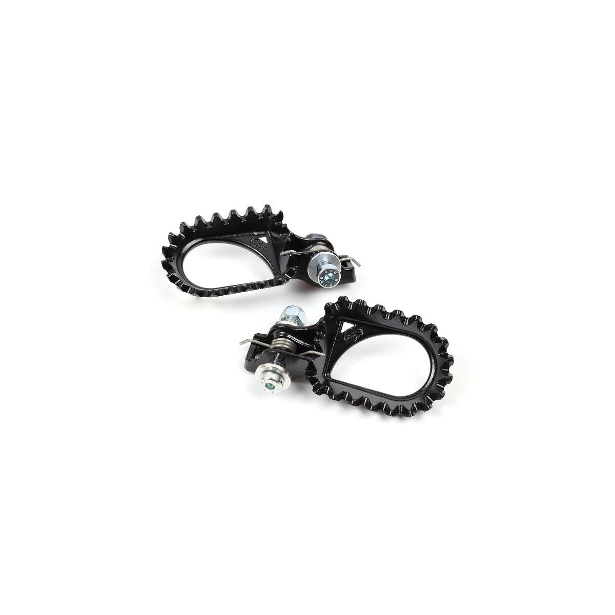Repose pieds trial S3 Hard Rock aluminium CNC haute adhérence cale pied trial beta sherco gasgas trrs vertigo de coté