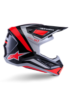 Casque S-M7 Rice Rouge Noir ALPINESTARS