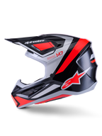 Casque S-M7 Rice Rouge Noir ALPINESTARS