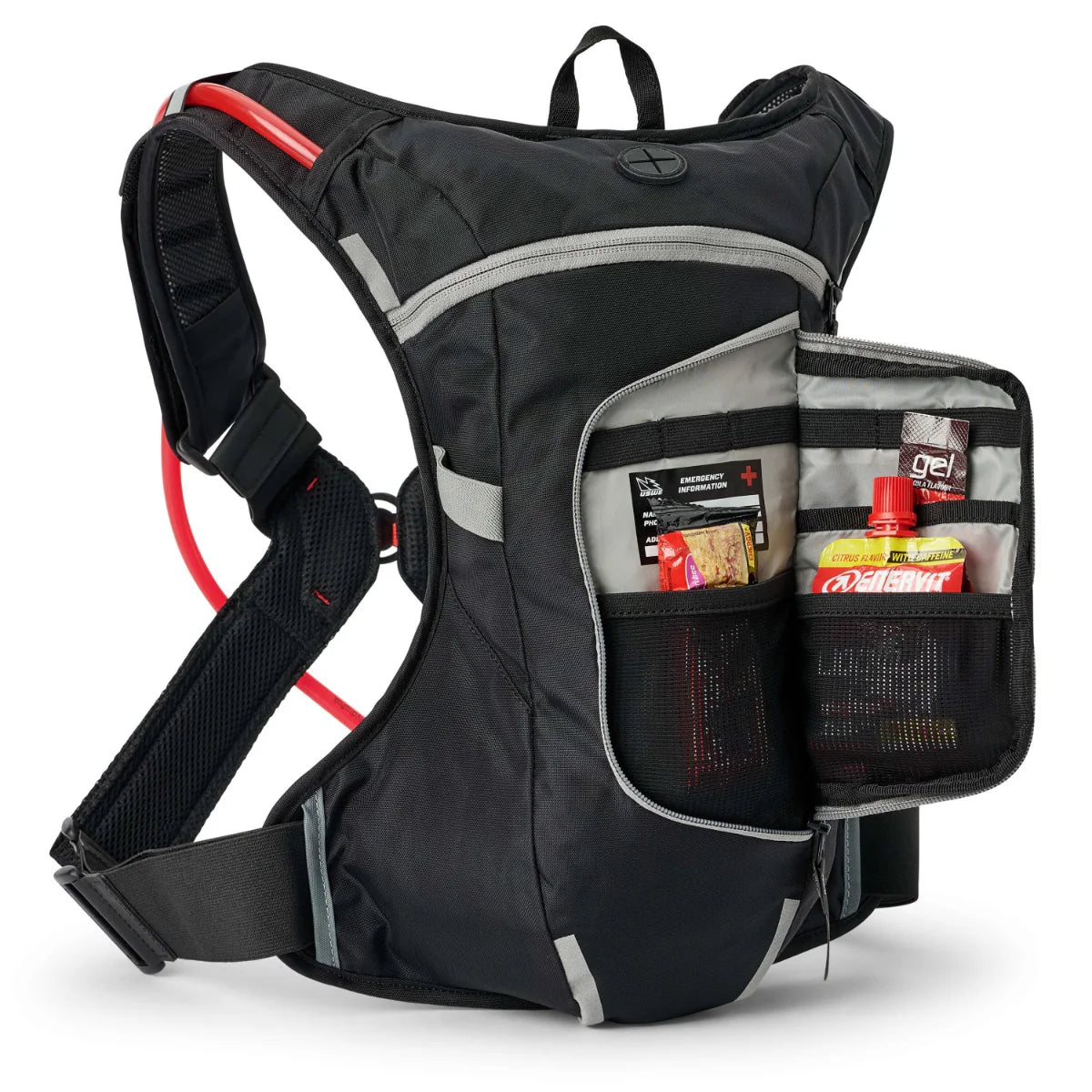 Sac d’hydratation USWE MOTO HYDRO 4L Adventure Fit avec poche à eau 3L pour enduro hard enduro rallye et motocross poche ouverte