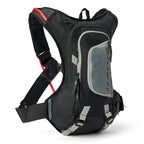 Sac d'hydratation USWE Moto Hydro 8L noir avec poche à eau 3 litres pour enduro et hard enduro