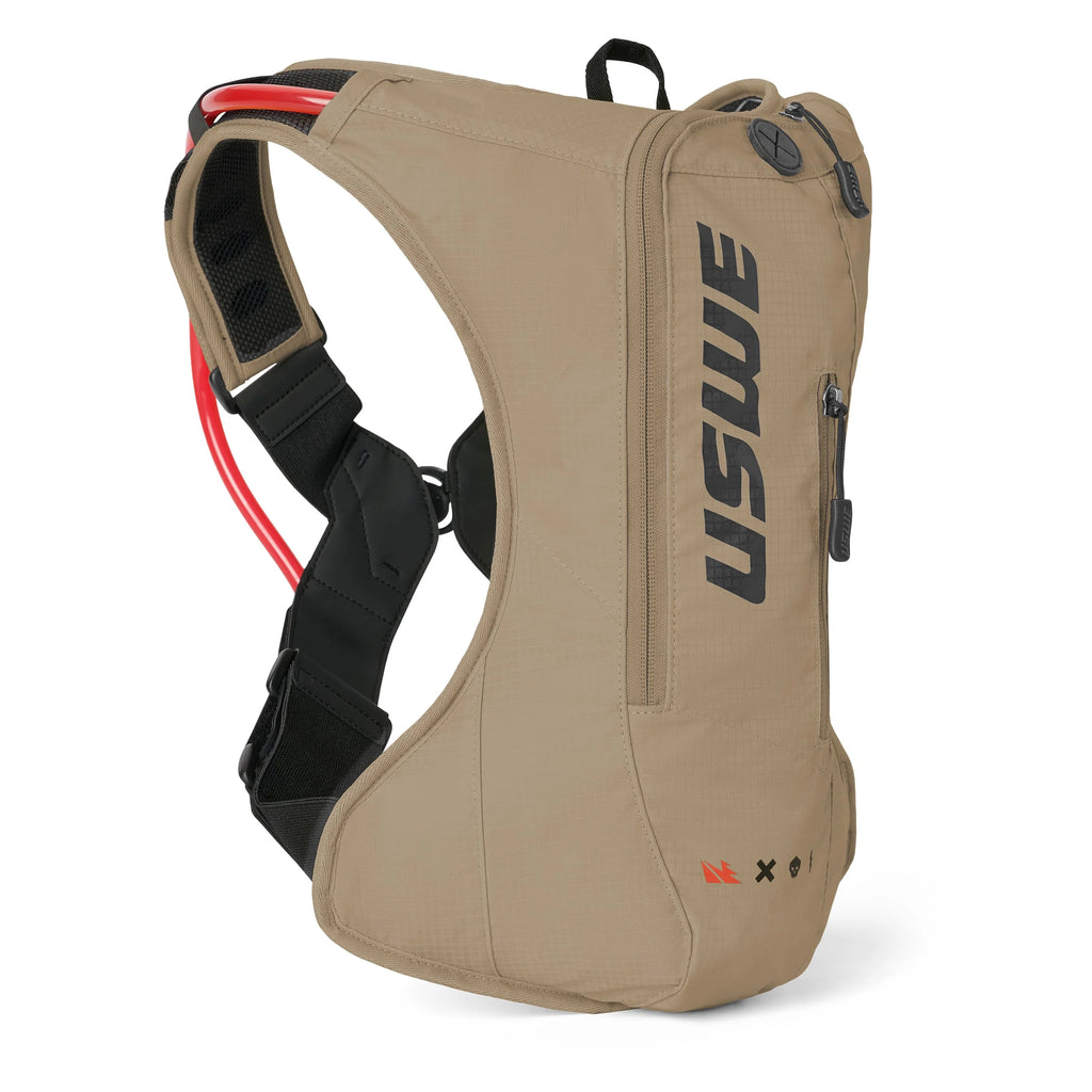 Sac d’hydratation USWE OUTLANDER 4L Moto couleur sable pour enduro hard enduro rallye et motocross