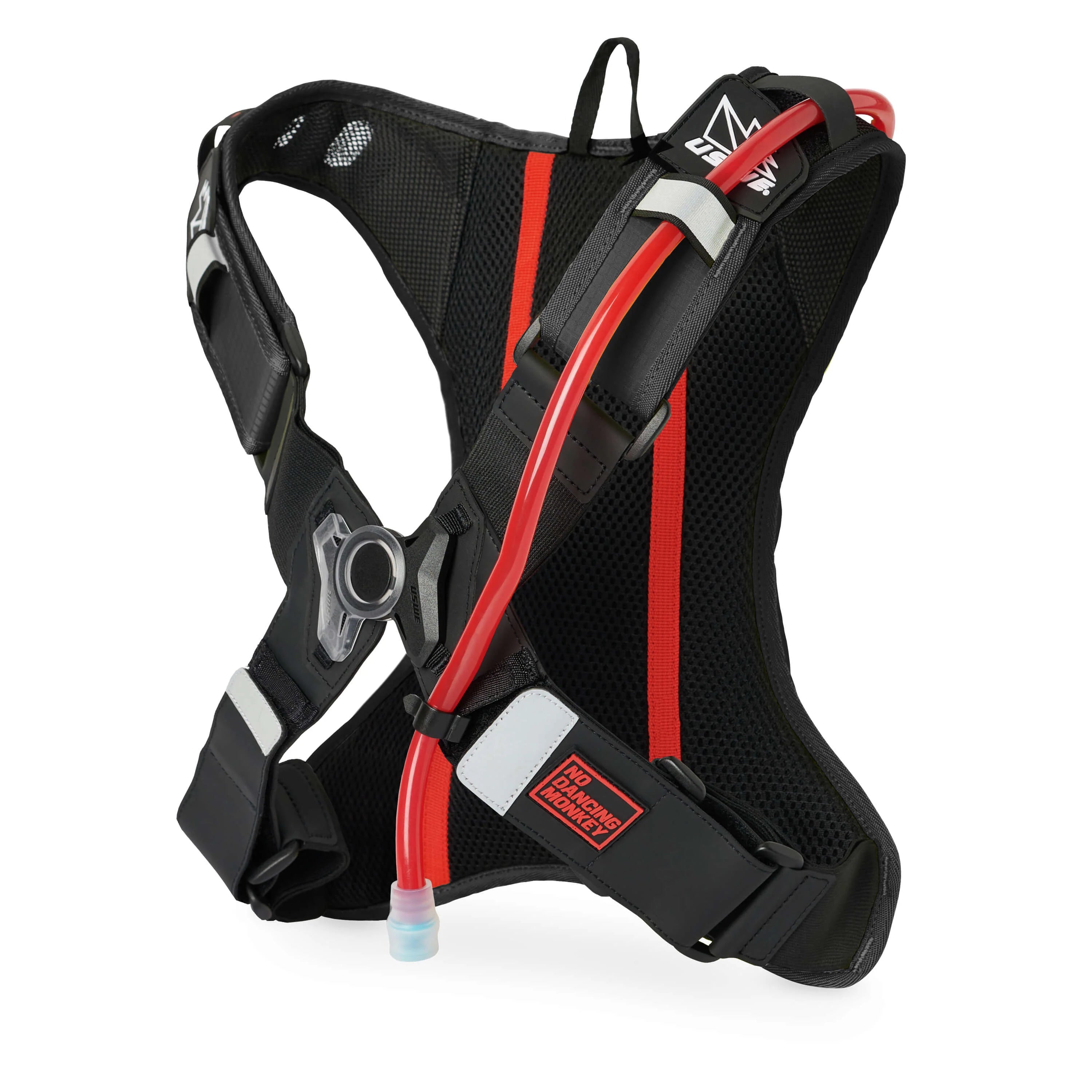 Sac d’hydratation USWE OUTLANDER Moto 2L noir pour enduro motocross hard enduro et rallye VU DE FACE