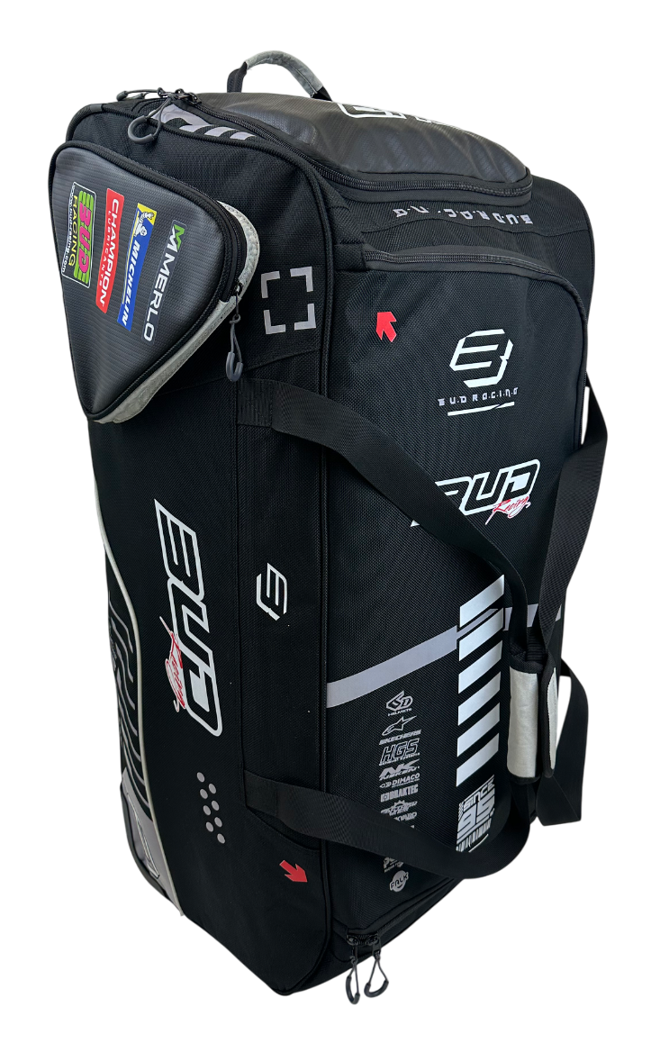 Sac de Voyage à Roulettes Noir/Gris BUD RACING