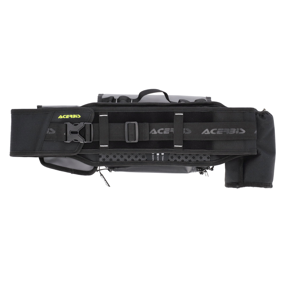 Profil de la sacoche banane Impact Logo Acerbis noir et gris