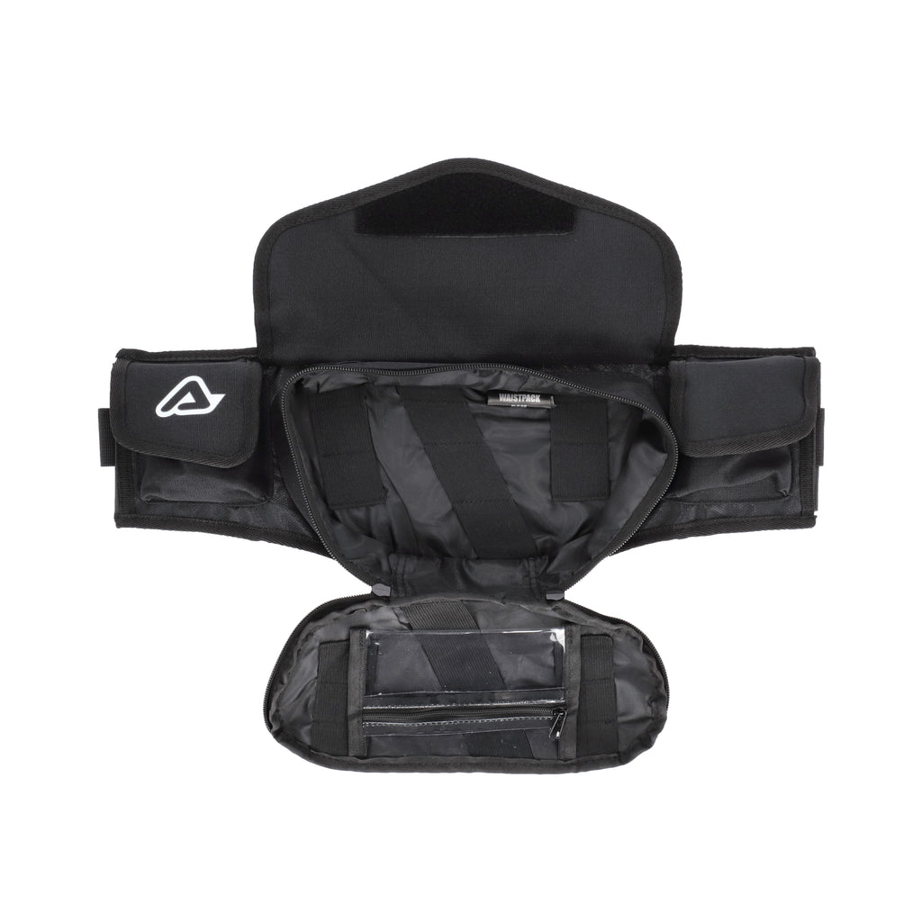Sacoche banane RAM Acerbis ouverte avec son porte-outils