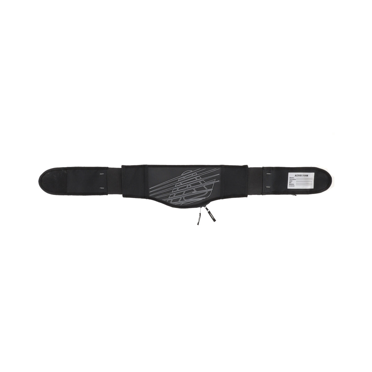 Ceinture élastique déployée de la sacoche banane RAM Acerbis
