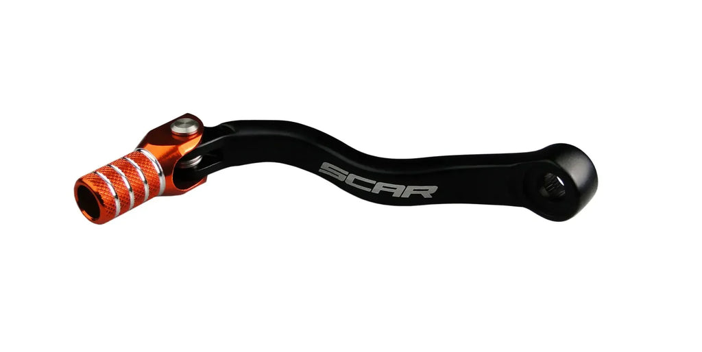 selecteur de vitesse ktm aluminium forge haute resistance moto cross enduro sx exc excf orange et noir