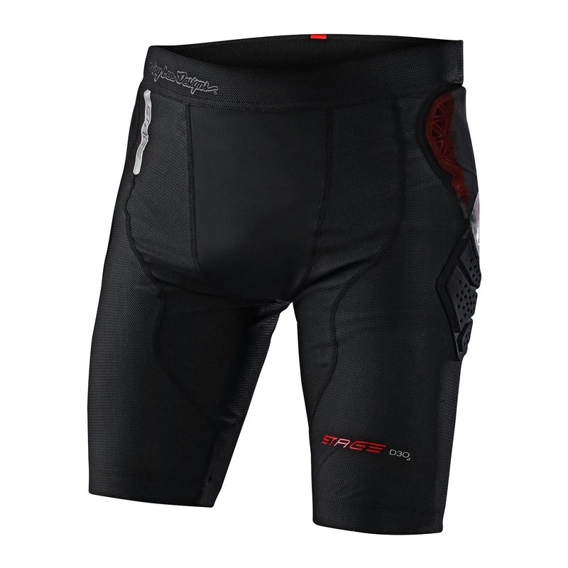 Short de protection Troy Lee Designs Stage Ghost D3O noir réf 565906 vue de face