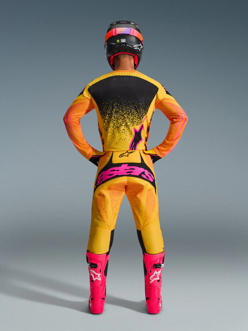 Tenue Cross Complète Techstars Nomur Jaune-Rose ALPINESTARS