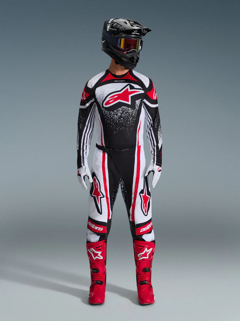 Tenue Cross Complète Techstars Nomur Rouge-Noir ALPINESTARS
