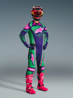 Tenue Cross Complète Techstars Nomur Violet-vert ALPINESTARS
