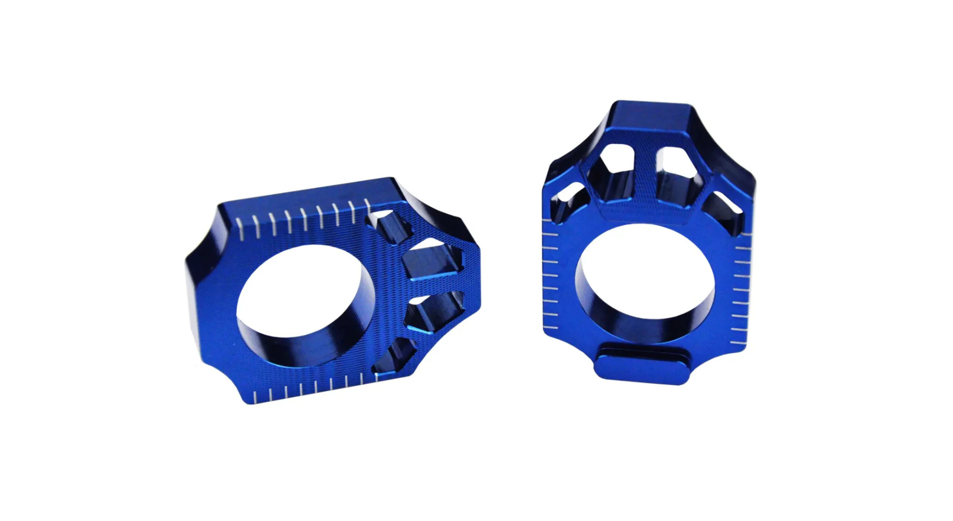 tendeur de chaine scar ktm husqvarna gasgas aluminium reglable  bleu