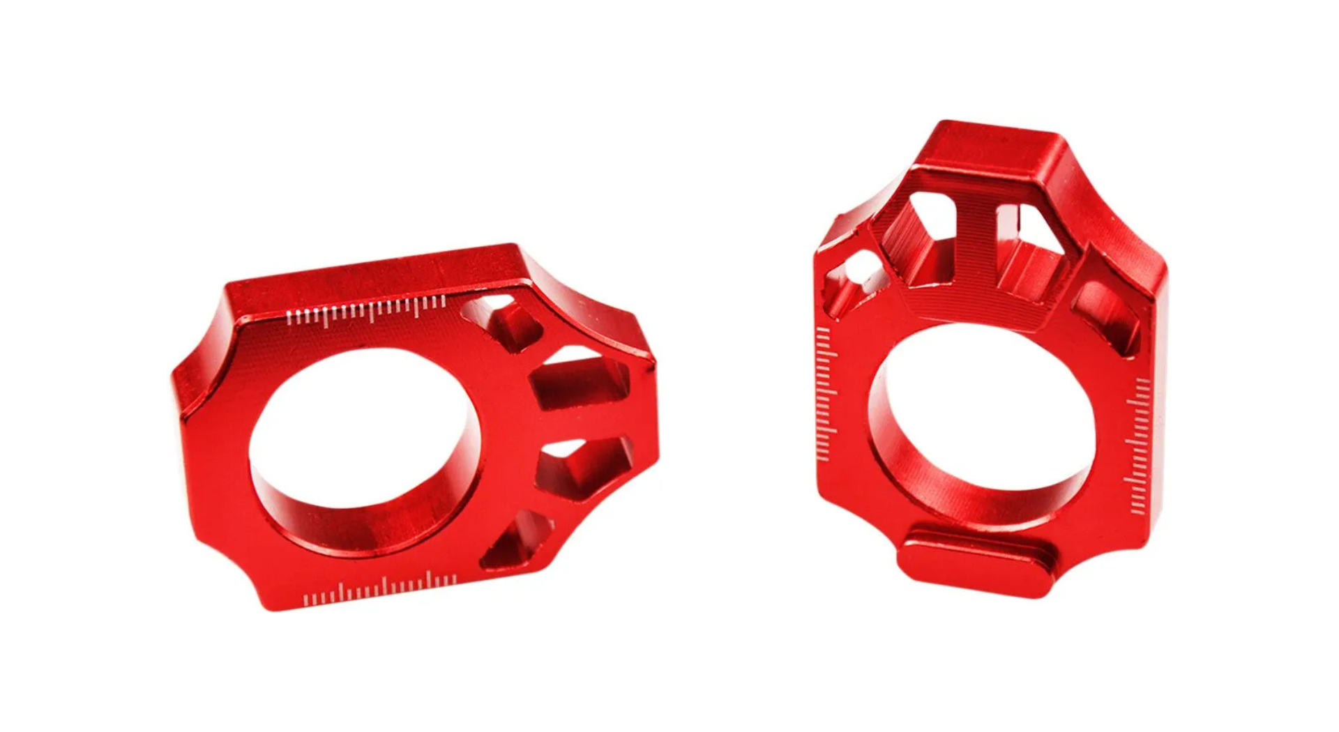 tendeur de chaine scar ktm husqvarna gasgas aluminium reglable rouge 
