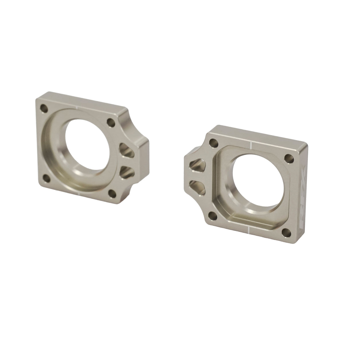 Tendeurs de chaîne RFX Pro Series gris anodisés, aluminium 7075 usiné CNC, réf. FXAB6020099HA