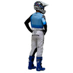 Tenue motocross enfant Bud Racing 95 Evo bleu ciel blanc - dos