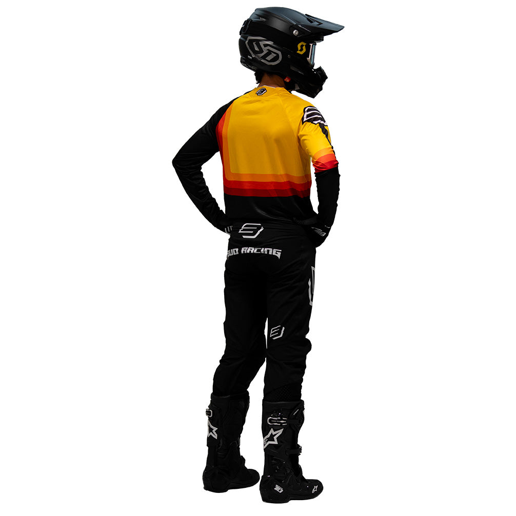 Tenue motocross enfant Bud Racing 95 Evo rétro noir - dos