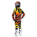 Tenue complète enfant Bud Racing Lava noir orange jaune - vue 2