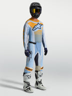 Tenue cross Alpinestars Techstar Maven bleu orange vue de face