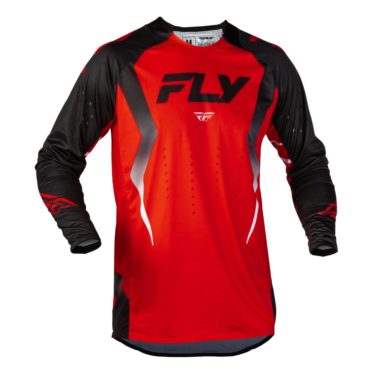 Maillot cross Fly Racing Evolution DST Bolt 2027 Rouge Noir Blanc