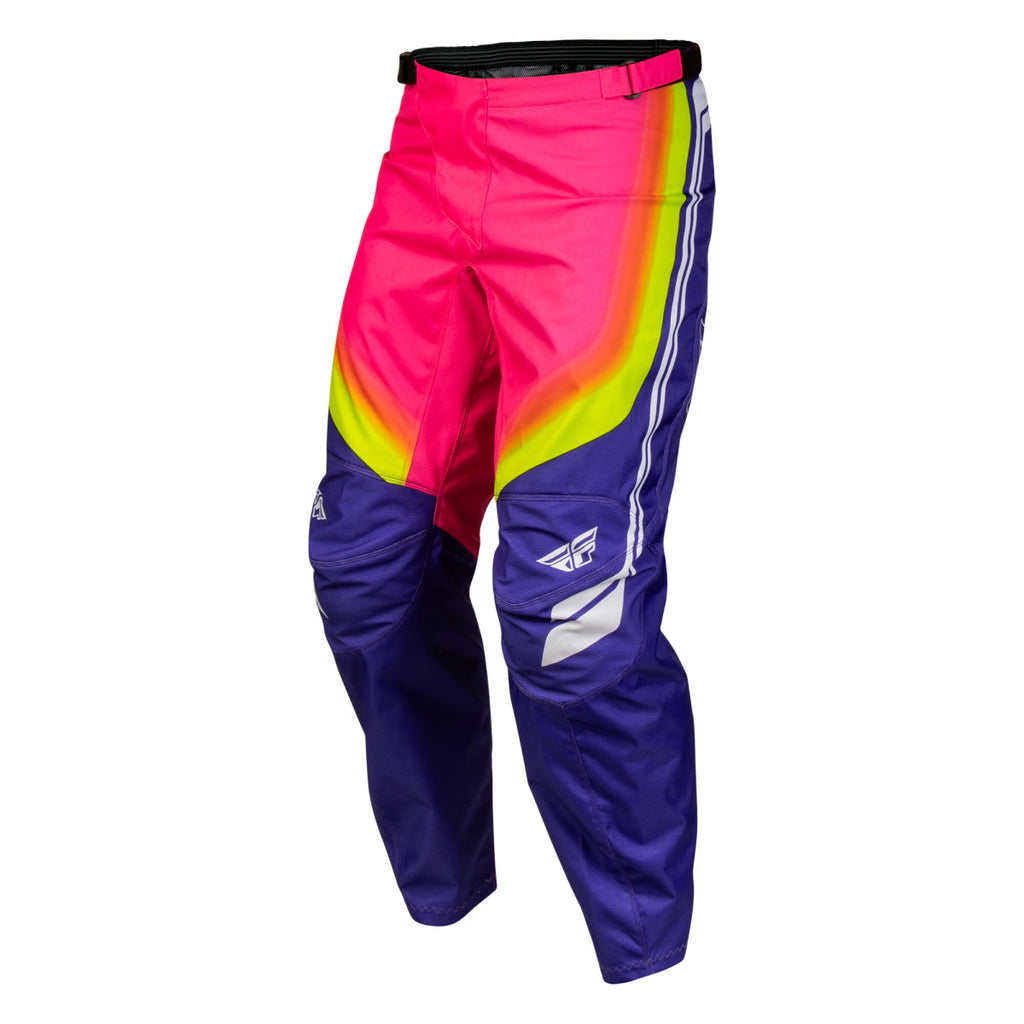 Pantalon cross Fly Racing F-16 Raze 2027 Violet Rouge Jaune