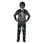 Tenue cross Fly Racing Kinetic Blur 2027 Noir Gris portée - maillot et pantalon