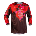 Maillot cross Fly Racing Kinetic Blur 2027 Rouge Bordeaux