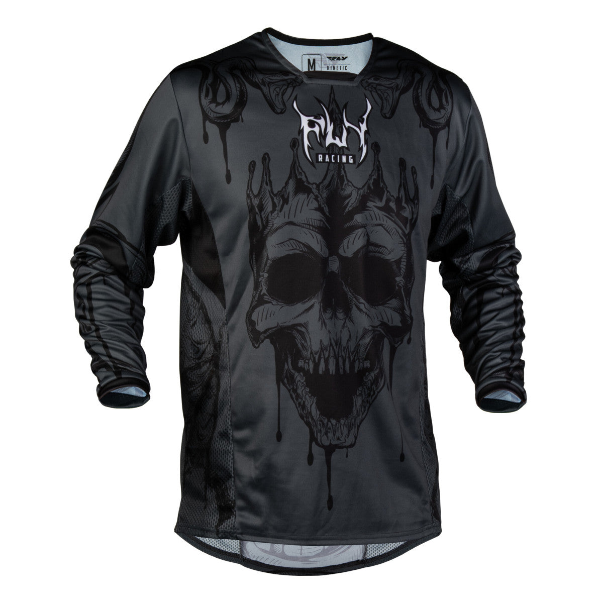 Maillot cross Fly Racing Kinetic Dark Series 2027 Gris Noir