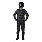 Tenue cross Fly Racing Kinetic Dark Series 2027 Gris Noir portée - maillot et pantalon